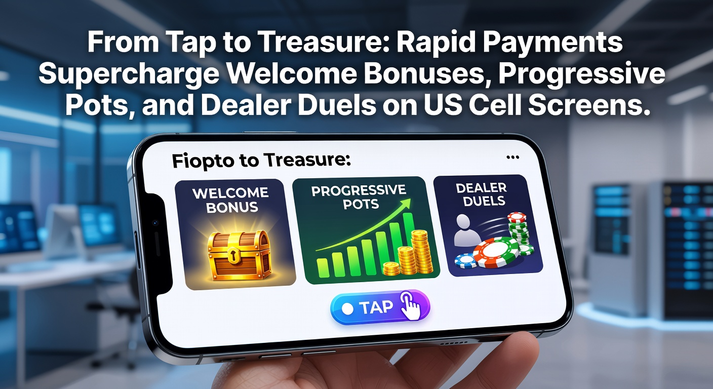 Smartphone displaying instant deposit confirmation unlocking a casino welcome bonus on a vibrant mobile app interface