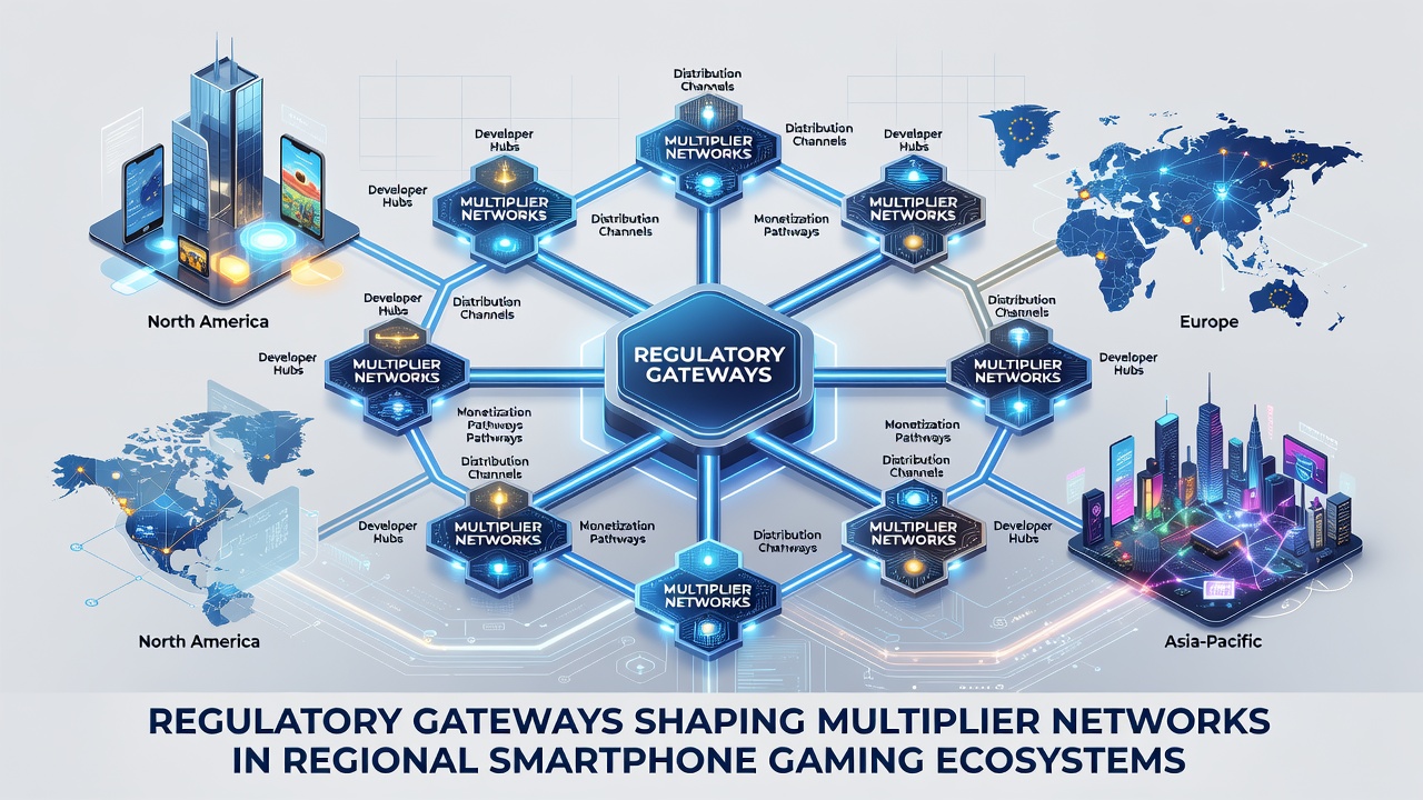 Smartphone gaming multiplier systems responding to regulatory changes