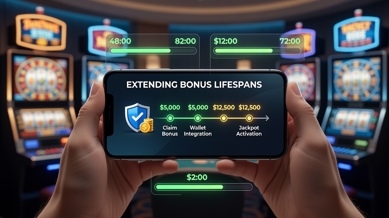 Close-up of mobile screen displaying digital wallet transaction history linked to casino bonus activity